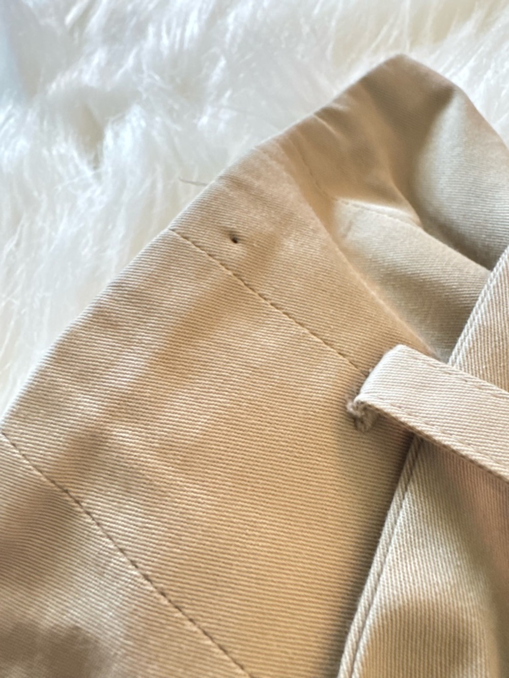 Another Tomorrow Drop-Waist Pleated Khaki Midi Skirt - Picture 13 of 13